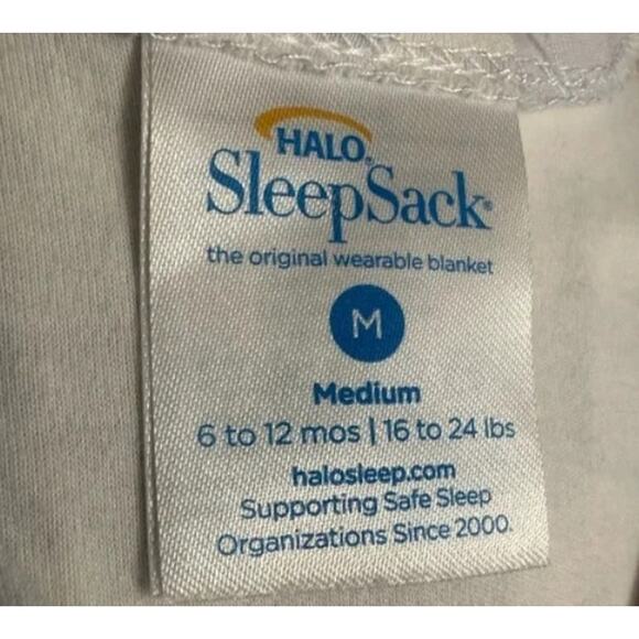 Halo SleepSack in Soft Purple and White Flowers Medium - Picture 3 of 5